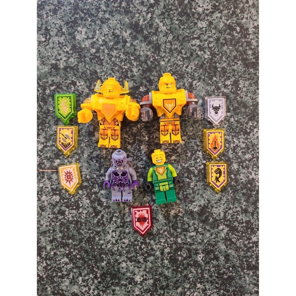 Lego Other - Lego Nexo Knights Minifigures and Shield Lot - Harpy, Ultimate Axl